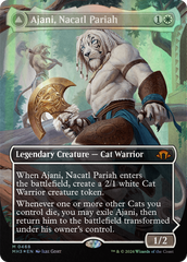 Ajani, Nacatl Pariah // Ajani, Nacatl Avenger (Borderless) (Textured Foil) [Modern Horizons 3] | Game Grid - Logan