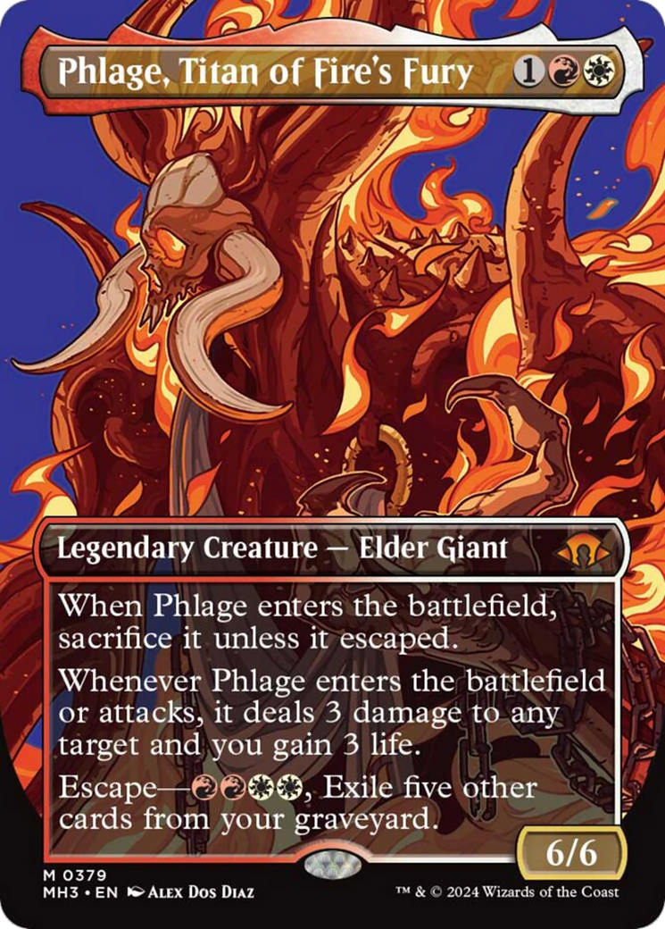 Phlage, Titan of Fire's Fury (Borderless) [Modern Horizons 3] | Game Grid - Logan