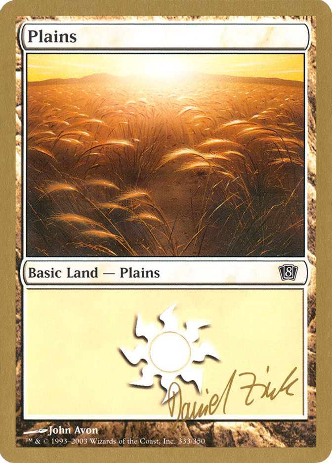 Plains (dz333) (Daniel Zink) [World Championship Decks 2003] | Game Grid - Logan