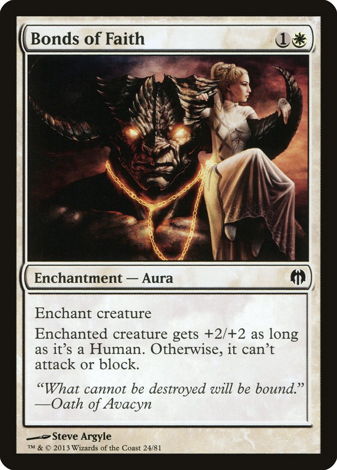 Bonds of Faith [Duel Decks: Heroes vs. Monsters] | Game Grid - Logan