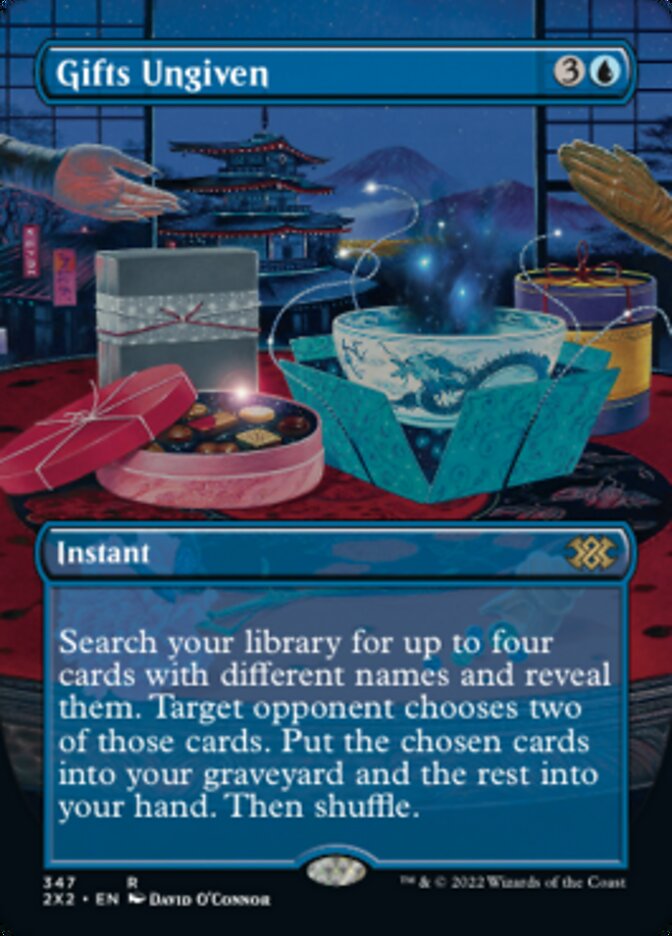 Gifts Ungiven (Borderless Alternate Art) [Double Masters 2022] | Game Grid - Logan