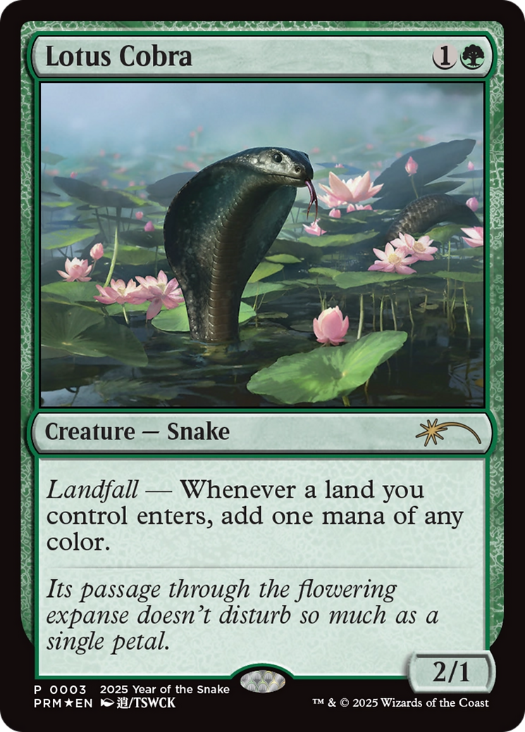 Lotus Cobra (Year of the Snake 2025) [Standard Showdown Promos] | Game Grid - Logan