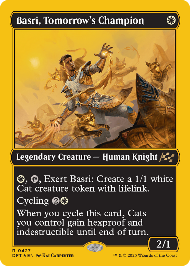 Basri, Tomorrow's Champion (First-Place Foil) [Aetherdrift] | Game Grid - Logan