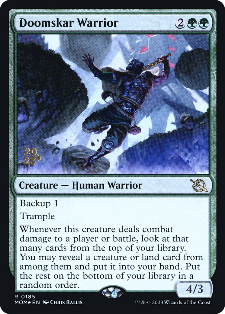 Doomskar Warrior [March of the Machine Prerelease Promos] | Game Grid - Logan