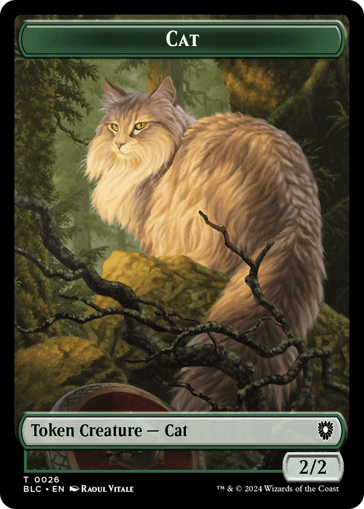 Elemental // Cat Double-Sided Token [Bloomburrow Commander Tokens] | Game Grid - Logan