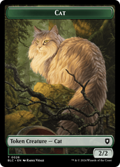 Elemental // Cat Double-Sided Token [Bloomburrow Commander Tokens] | Game Grid - Logan