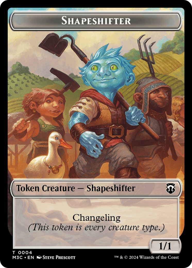 Shapeshifter (0004) // Copy Double-Sided Token [Modern Horizons 3 Commander Tokens] | Game Grid - Logan