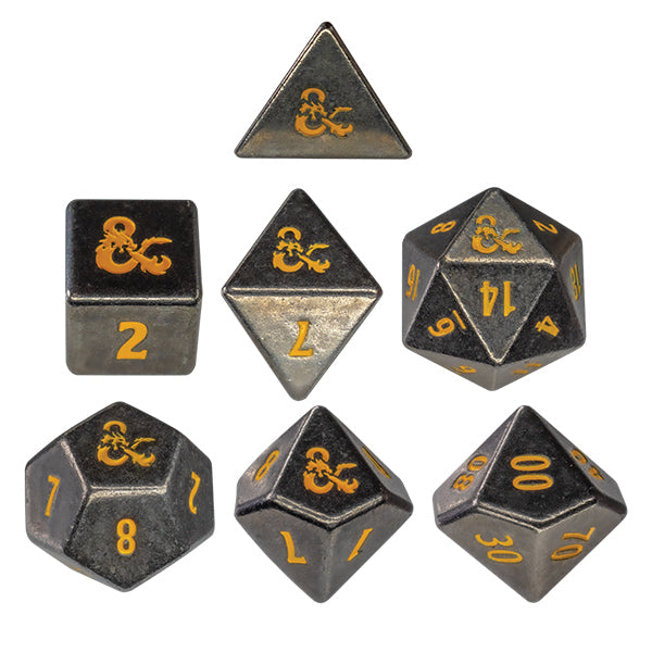 D&D: Heavy Metal Realmspace Dice Set | Game Grid - Logan