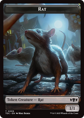 Human // Rat Double-Sided Token [Tarkir: Dragonstorm Commander Tokens] | Game Grid - Logan