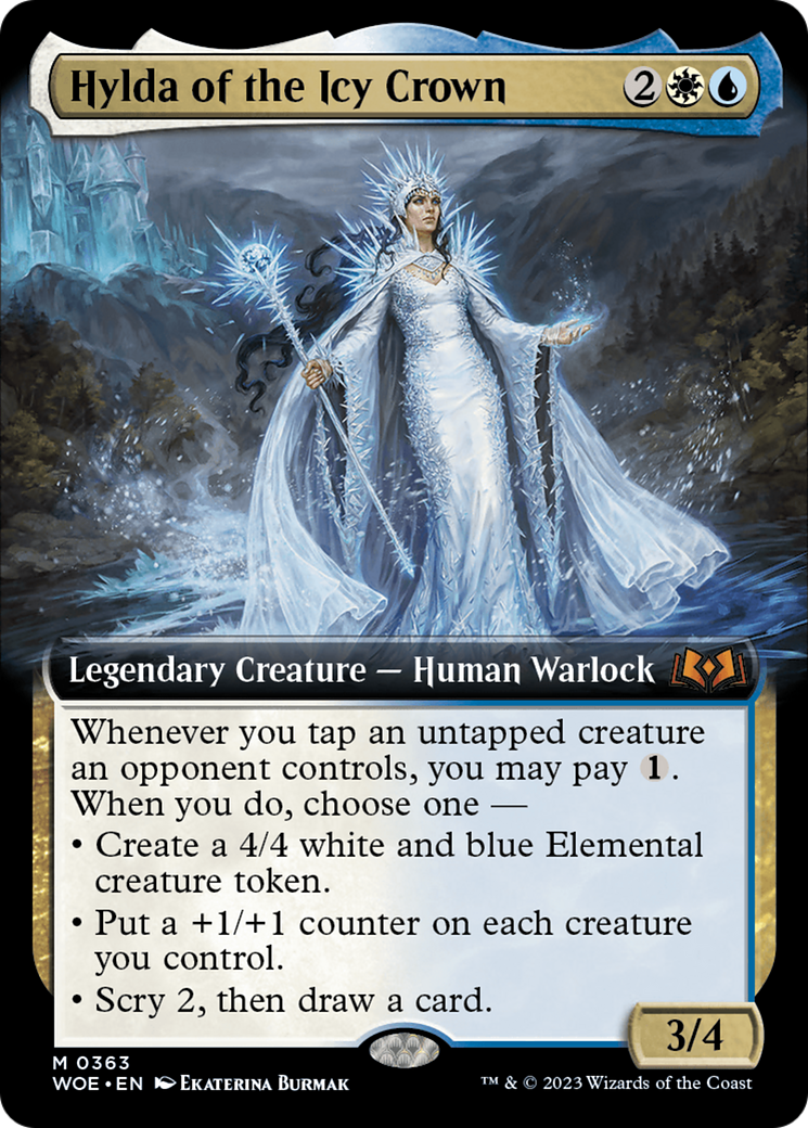 Hylda of the Icy Crown (Extended Art) [Wilds of Eldraine] | Game Grid - Logan