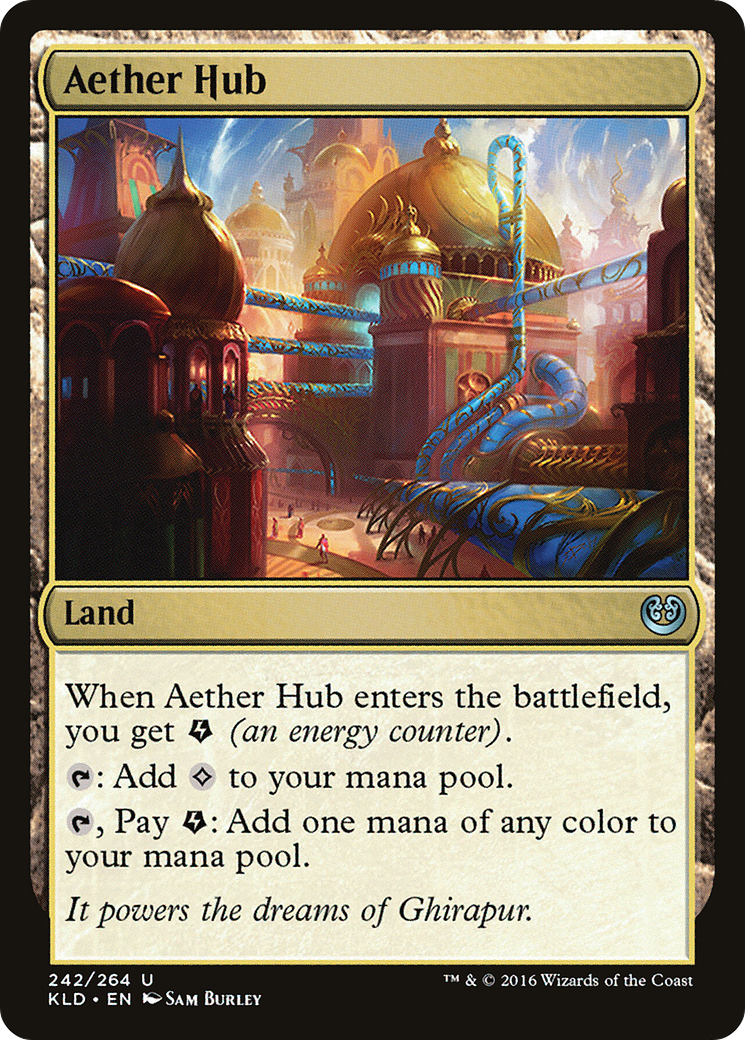 Aether Hub (Ripple Foil) [Modern Horizons 3 Commander] | Game Grid - Logan