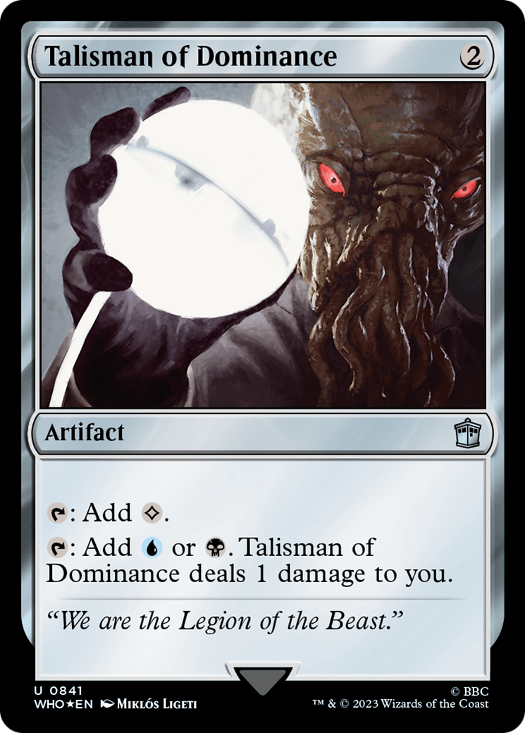 Talisman of Dominance (Surge Foil) [Doctor Who] | Game Grid - Logan