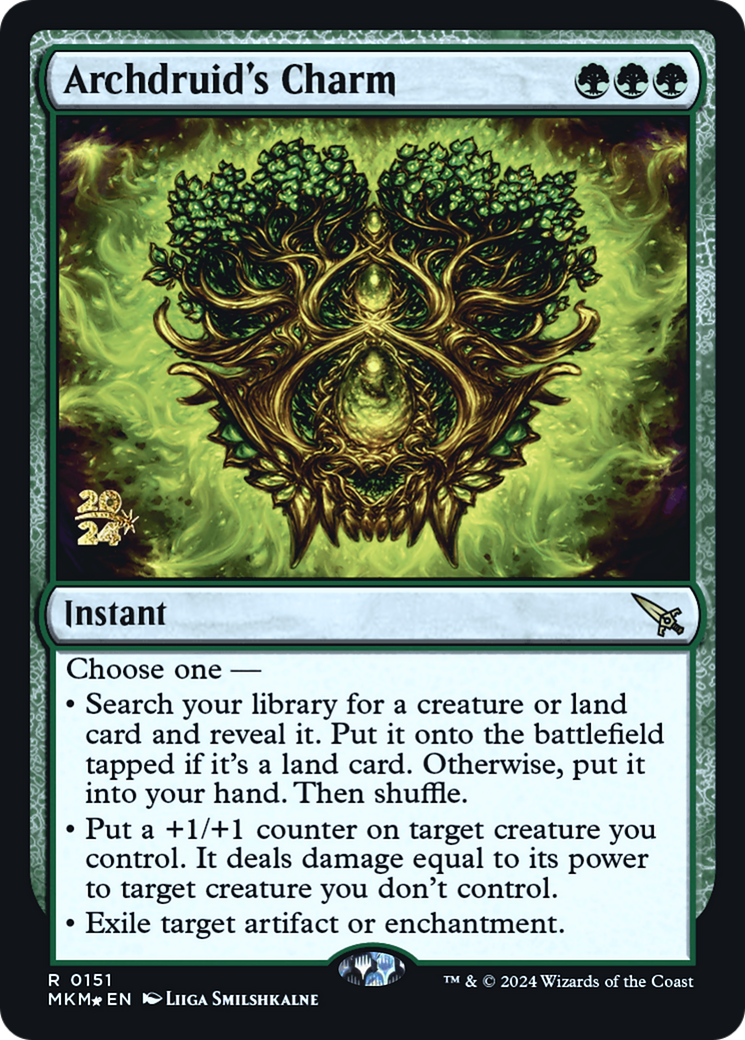 Archdruid's Charm [Murders at Karlov Manor Prerelease Promos] | Game Grid - Logan