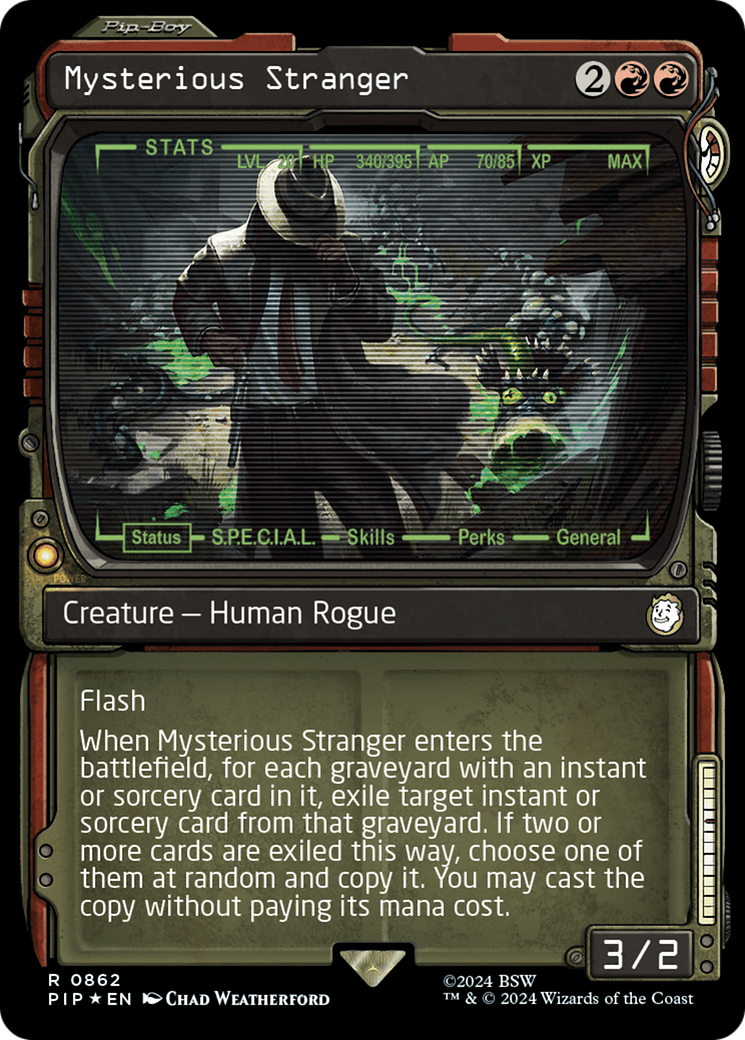 Mysterious Stranger (Showcase) (Surge Foil) [Fallout] | Game Grid - Logan