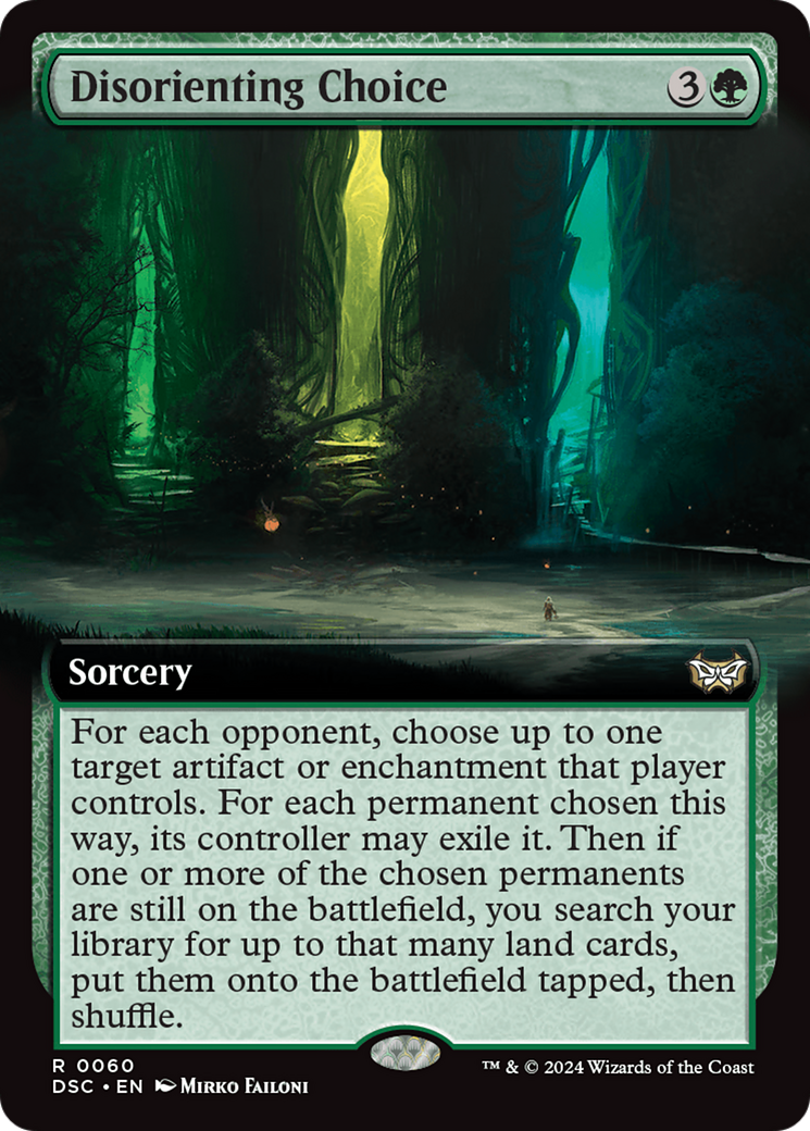 Disorienting Choice (Extended Art) [Duskmourn: House of Horror Commander] | Game Grid - Logan