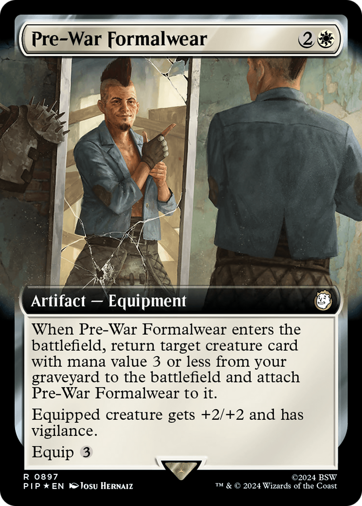 Pre-War Formalwear (Extended Art) (Surge Foil) [Fallout] | Game Grid - Logan