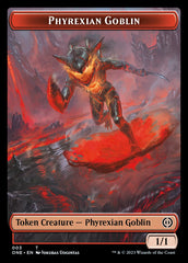 Rebel // Phyrexian Goblin Double-Sided Token [Phyrexia: All Will Be One Tokens] | Game Grid - Logan