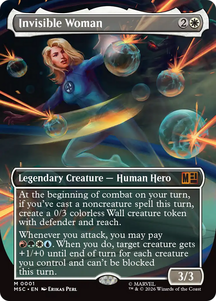 Invisible Woman (Borderless) [Marvel Super Heroes Commander] | Game Grid - Logan
