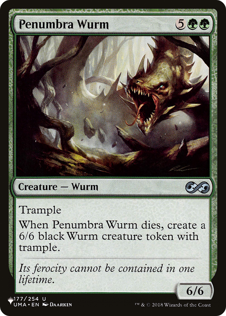 Penumbra Wurm [The List Reprints] | Game Grid - Logan