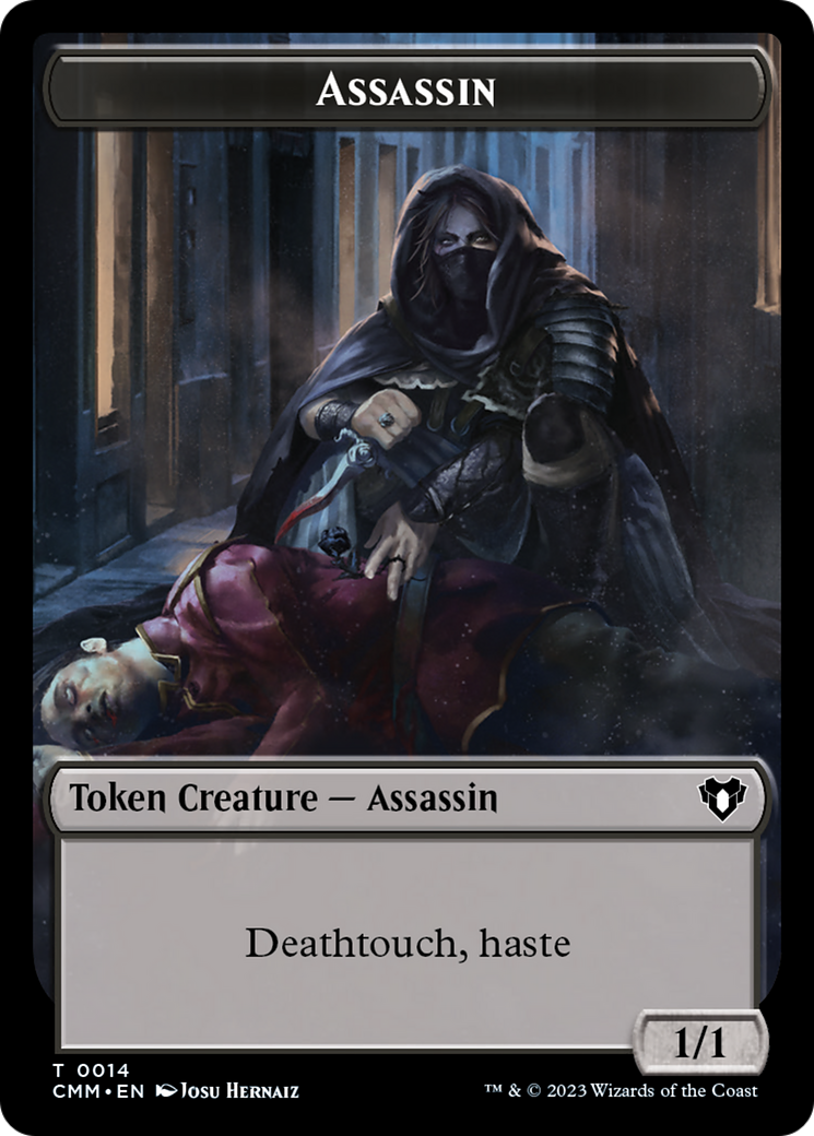 Assassin Token [Commander Masters Tokens] | Game Grid - Logan