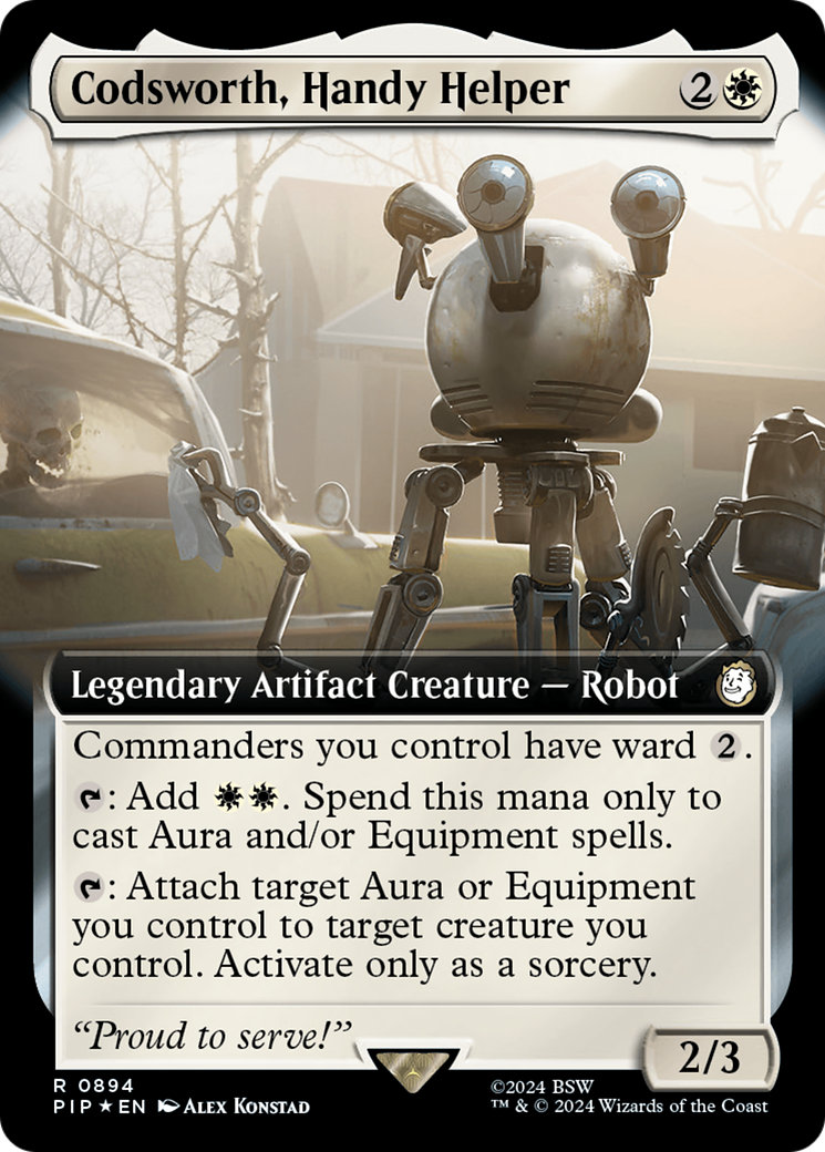 Codsworth, Handy Helper (Extended Art) (Surge Foil) [Fallout] | Game Grid - Logan