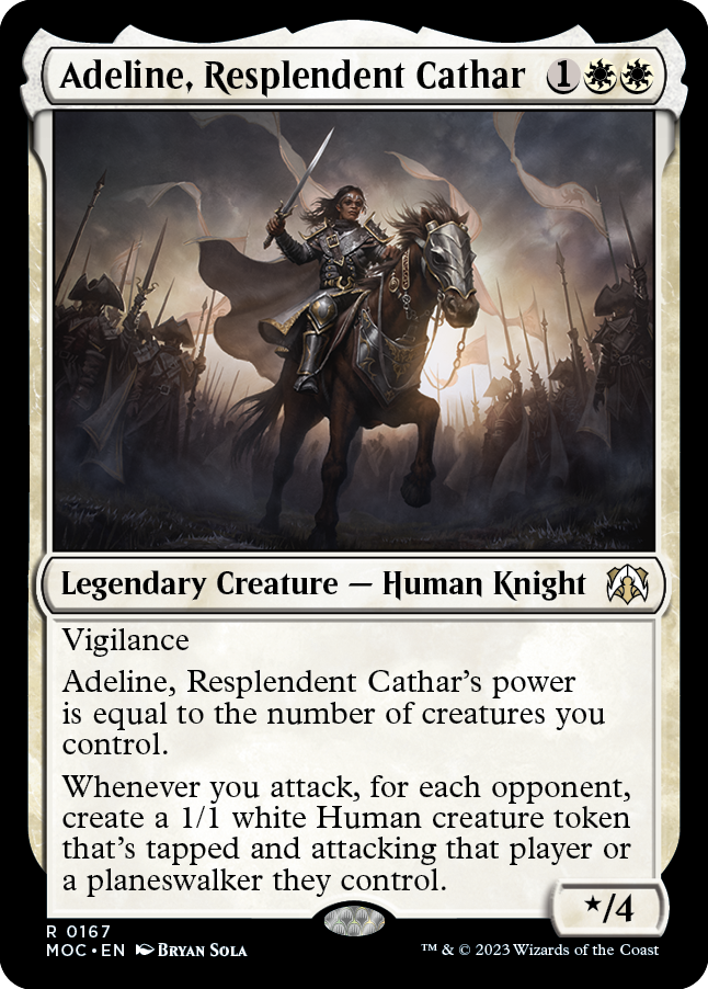 Adeline, Resplendent Cathar [March of the Machine Commander] | Game Grid - Logan