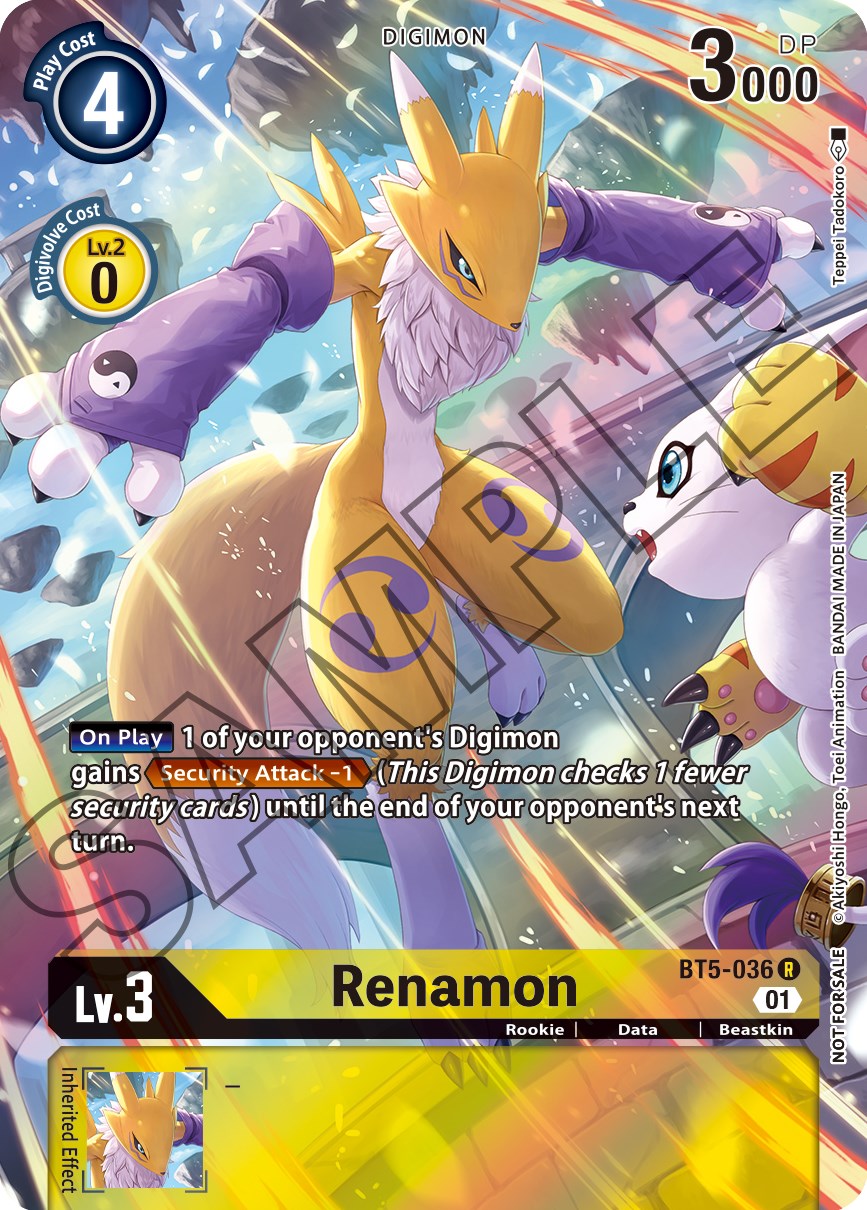 Renamon [BT5-036] (Tamer's Card Set 1) [Battle of Omni Promos] | Game Grid - Logan