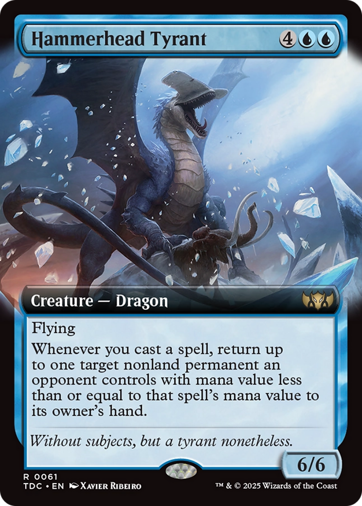 Hammerhead Tyrant (Extended Art) [Tarkir: Dragonstorm Commander] | Game Grid - Logan