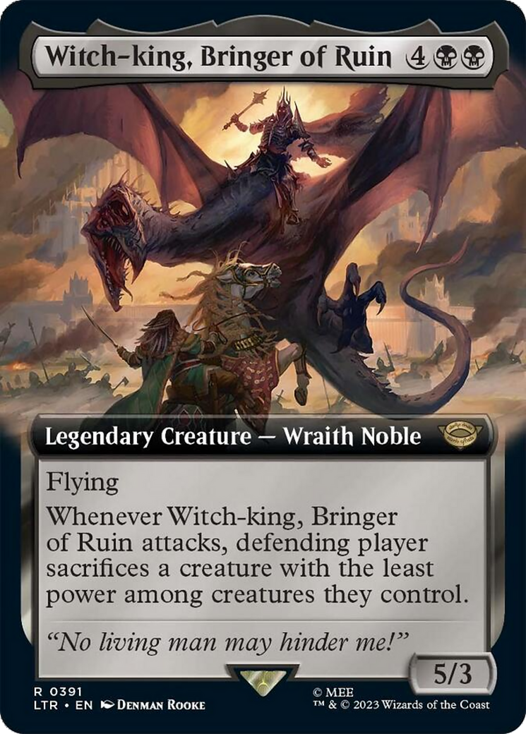 Witch-king, Bringer of Ruin (Extended Alternate Art) [The Lord of the Rings: Tales of Middle-Earth] | Game Grid - Logan