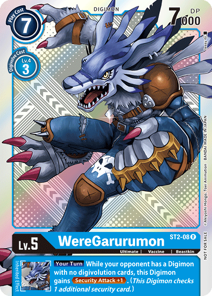 WereGarurumon [ST2-08] (Tournament Pack 2) [Starter Deck: Cocytus Blue Promos] | Game Grid - Logan
