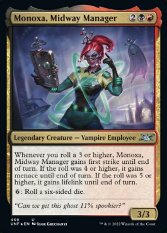 Monoxa, Midway Manager (Galaxy Foil) [Unfinity] | Game Grid - Logan