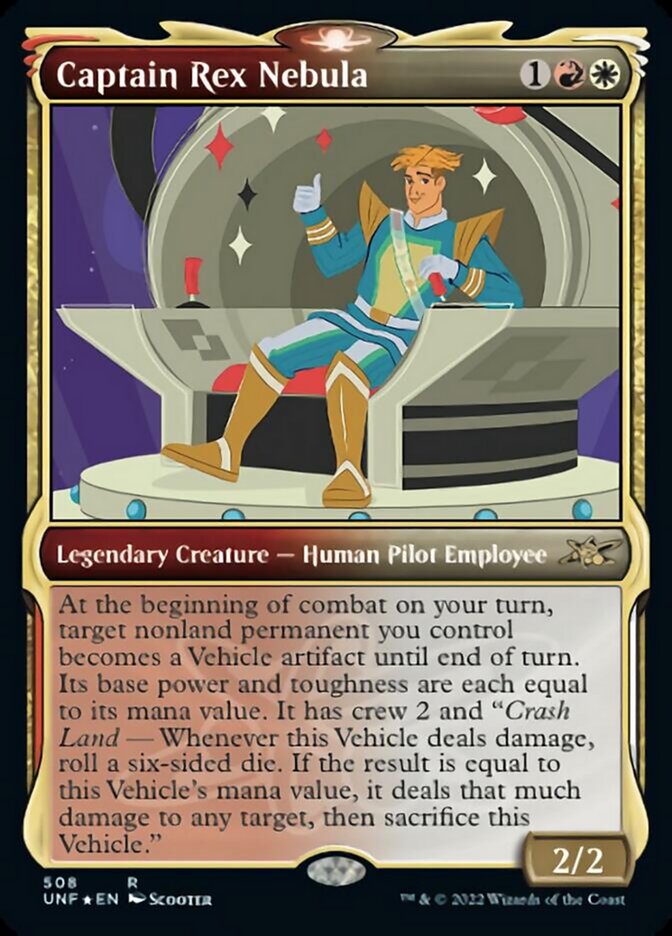 Captain Rex Nebula (Showcase) (Galaxy Foil) [Unfinity] | Game Grid - Logan