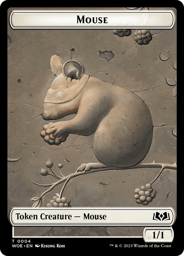 Mouse // Food (0011) Double-Sided Token [Wilds of Eldraine Tokens] | Game Grid - Logan