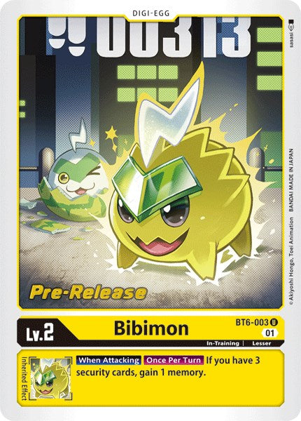 Bibimon [BT6-003] [Double Diamond Pre-Release Cards] | Game Grid - Logan