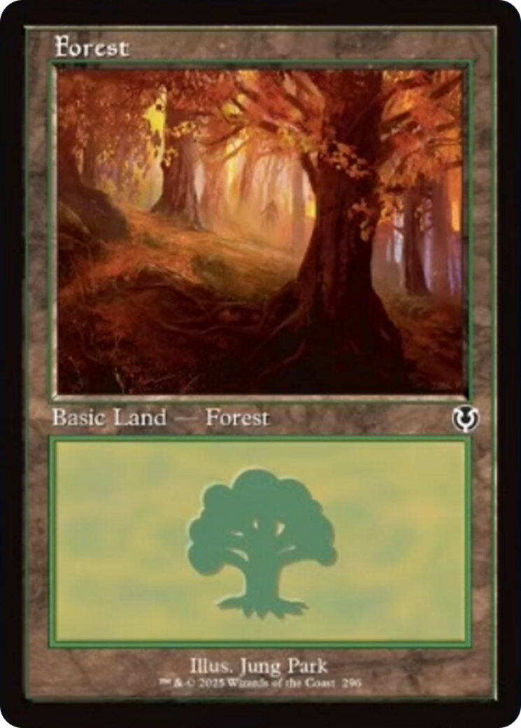 Forest (296) (Retro Frame) [Innistrad Remastered] | Game Grid - Logan