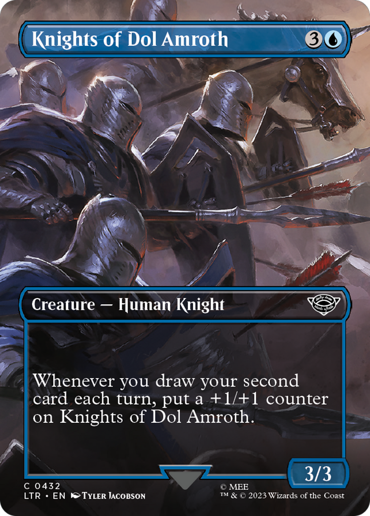 Knights of Dol Amroth (Borderless Alternate Art) [The Lord of the Rings: Tales of Middle-Earth] | Game Grid - Logan