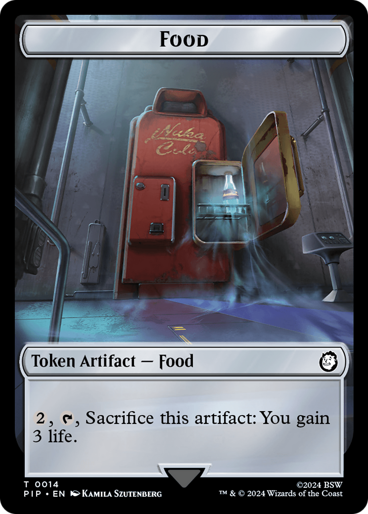 Robot // Food (0014) Double-Sided Token [Fallout Tokens] | Game Grid - Logan