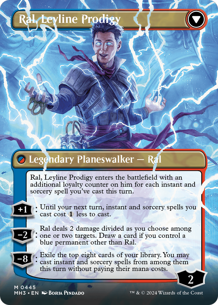 Ral, Monsoon Mage // Ral, Leyline Prodigy (Borderless) [Modern Horizons 3] | Game Grid - Logan