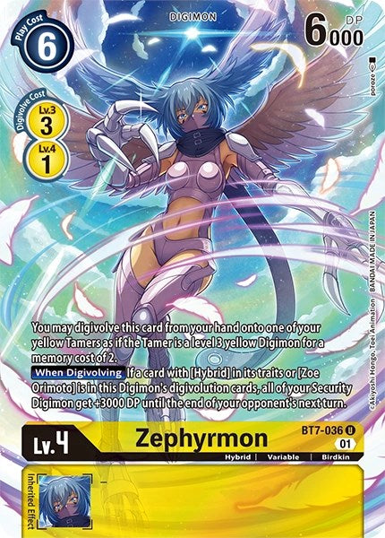 Zephyrmon [BT7-036] (Alternate Art) [Dimensional Phase] | Game Grid - Logan