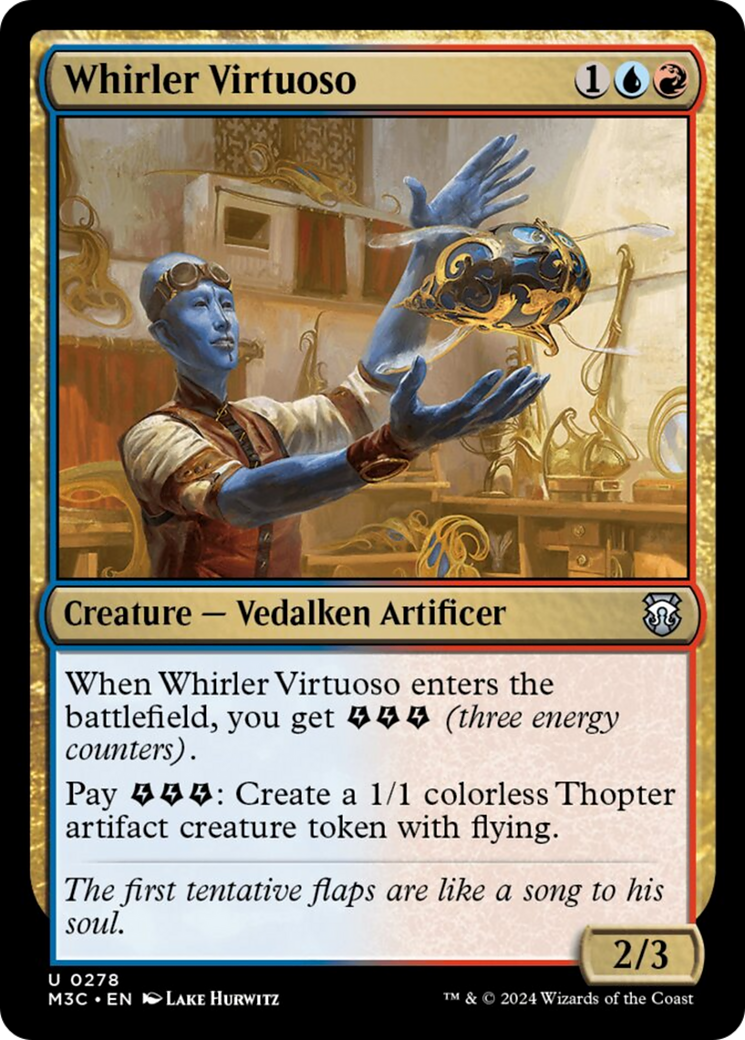 Whirler Virtuoso (Ripple Foil) [Modern Horizons 3 Commander] | Game Grid - Logan