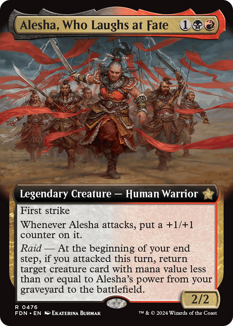 Alesha, Who Laughs at Fate (Extended Art) [Foundations] | Game Grid - Logan