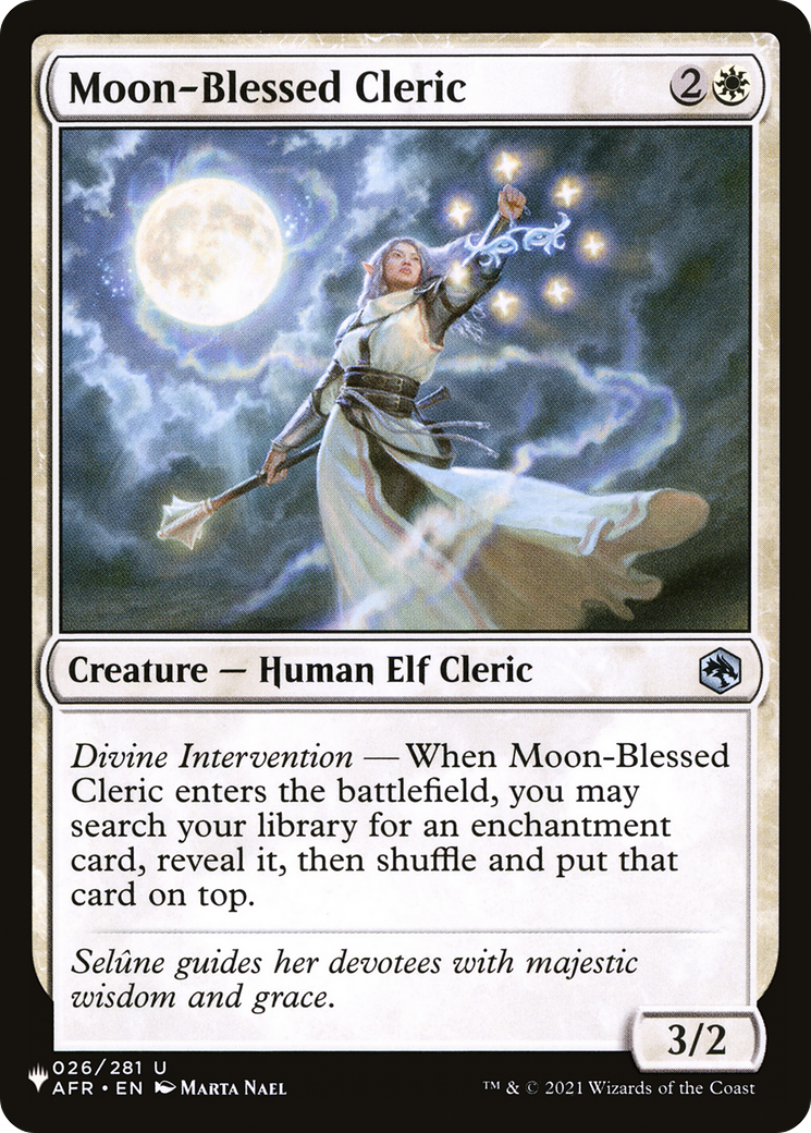 Moon-Blessed Cleric [The List Reprints] | Game Grid - Logan