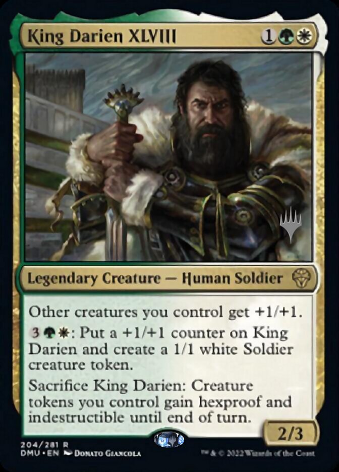 King Darien XLVIII (Promo Pack) [Dominaria United Promos] | Game Grid - Logan