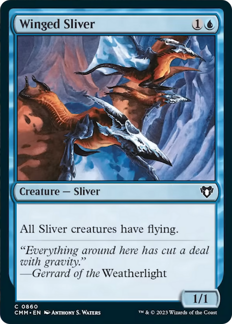 Winged Sliver [Commander Masters] | Game Grid - Logan