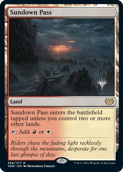 Sundown Pass (Promo Pack) [Innistrad: Crimson Vow Promos] | Game Grid - Logan