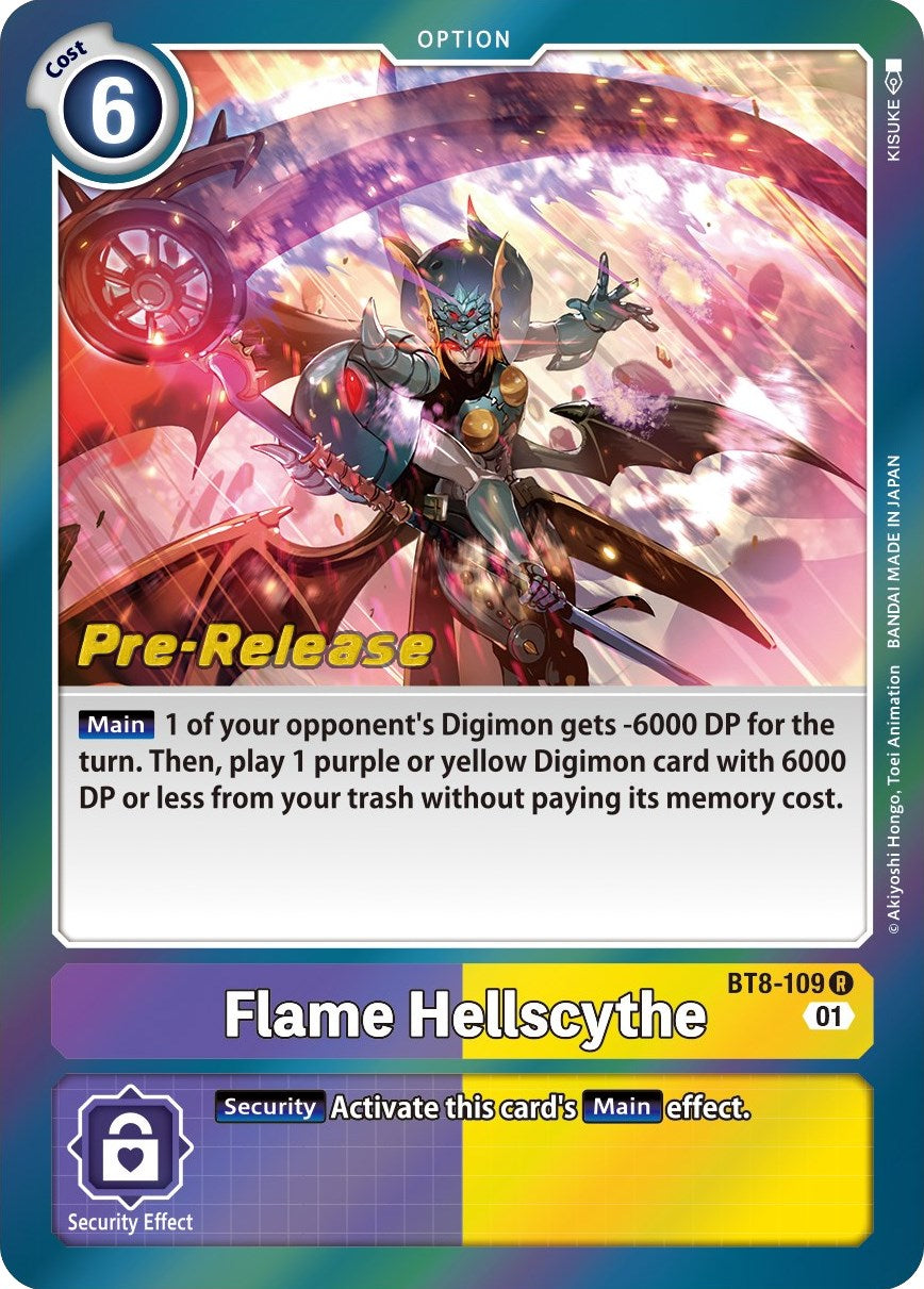 Flame Hellscythe [BT8-109] [New Awakening Pre-Release Cards] | Game Grid - Logan
