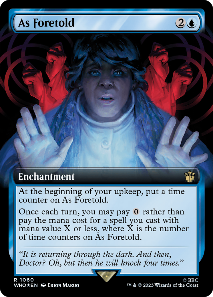 As Foretold (Extended Art) (Surge Foil) [Doctor Who] | Game Grid - Logan