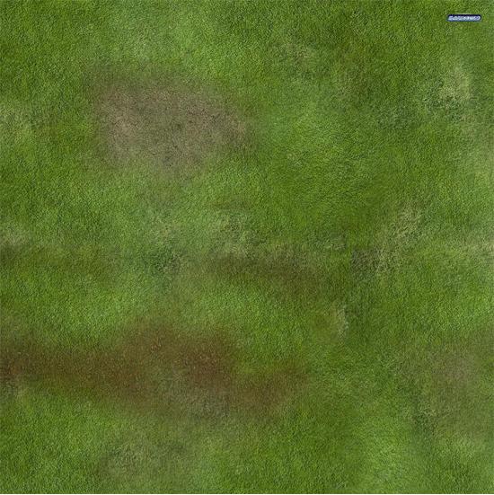 3'x3' Game Mat: Grassy Terrain | Game Grid - Logan