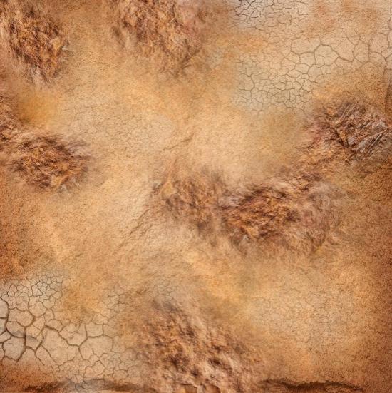 3'x3' Game Mat: Sandy Terrain | Game Grid - Logan