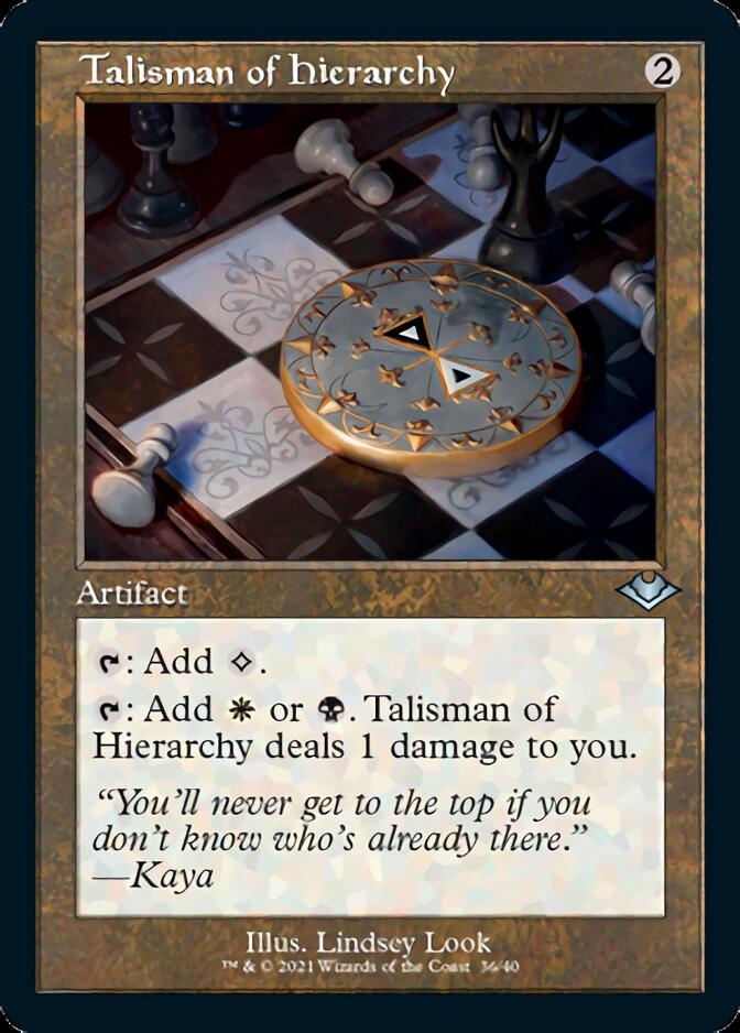 Talisman of Hierarchy (Retro Foil Etched) [Modern Horizons] | Game Grid - Logan